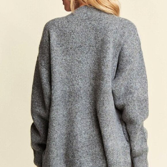 Puff Flower Sweater Cardigan - Picture 3 of 4